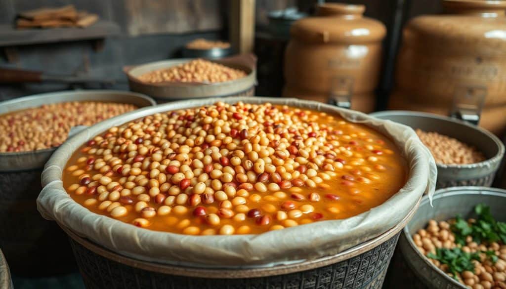 Fermented soybean paste process