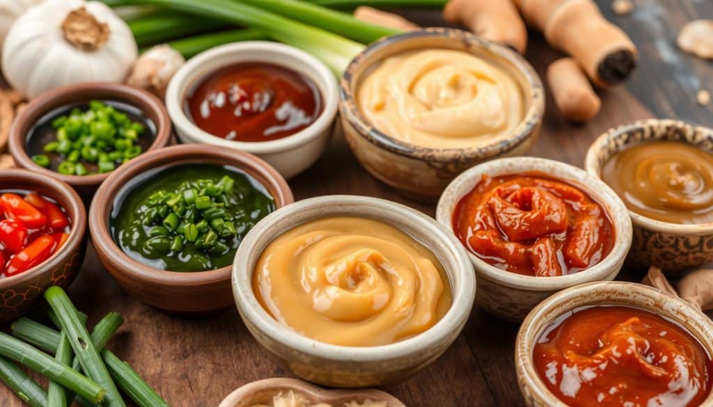 Organic miso paste varieties